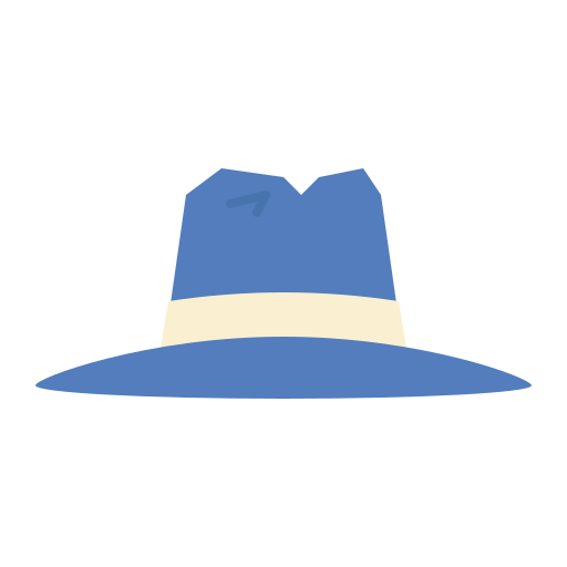 sombrero de fieltro icono gratis