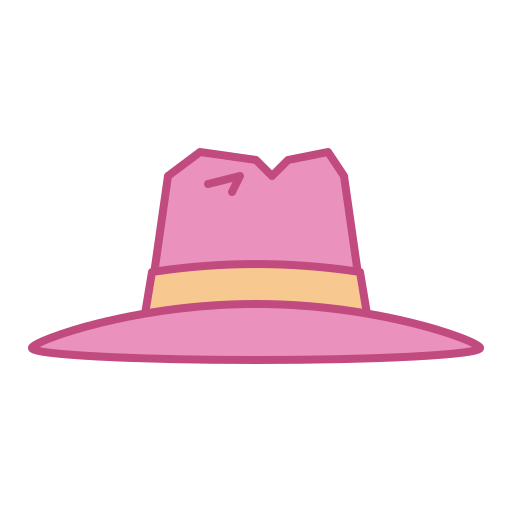 sombrero de fieltro icono gratis