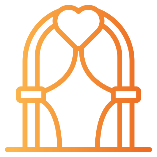 arco de boda icono gratis