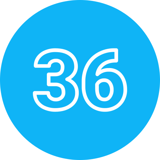 trente-six Icône gratuit