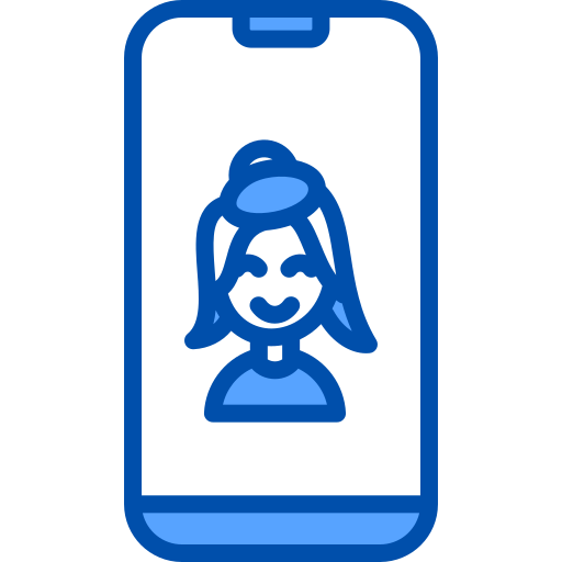 Video call Generic Blue icon