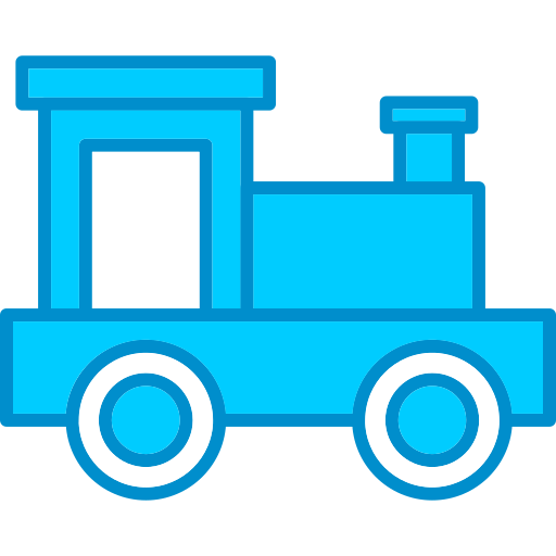 Toy Train Generic Blue Icon