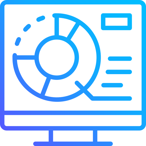 análisis de mercado icono gratis