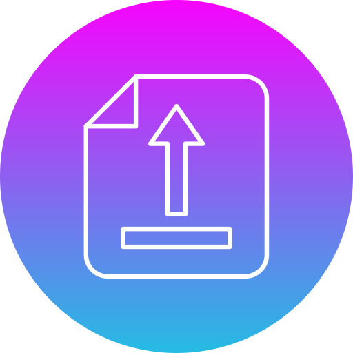 Upload Generic Flat Gradient icon