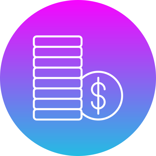 Coins Generic Flat Gradient icon