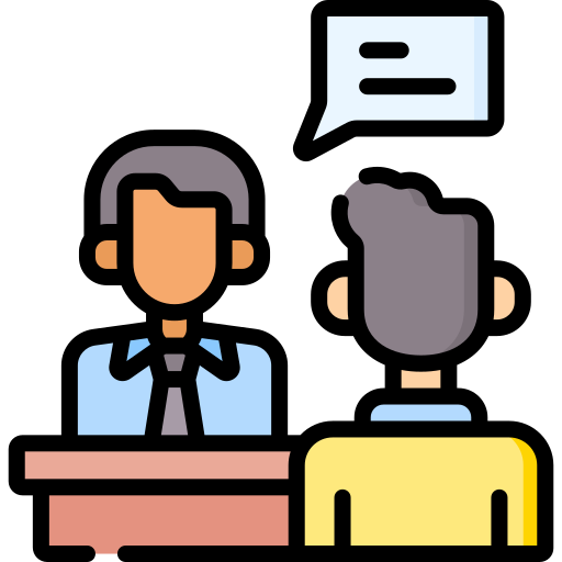 Job interview free icon
