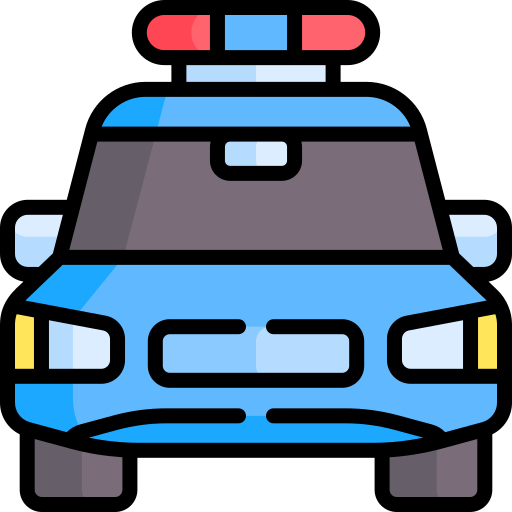 coche de policía icono gratis