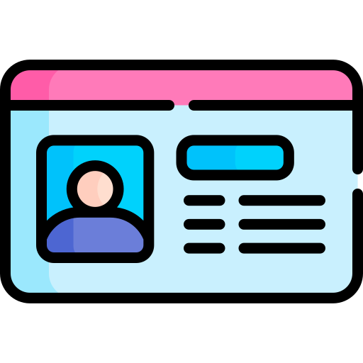 Удостоверение личности бесплатно иконка Удостоверение личности бесплатно иконка