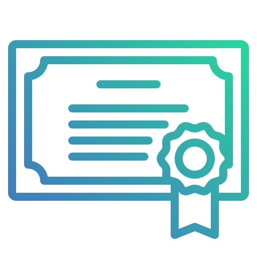 certificado icono gratis