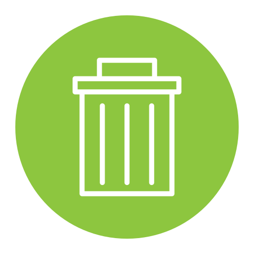 Trash free icon Trash free icon