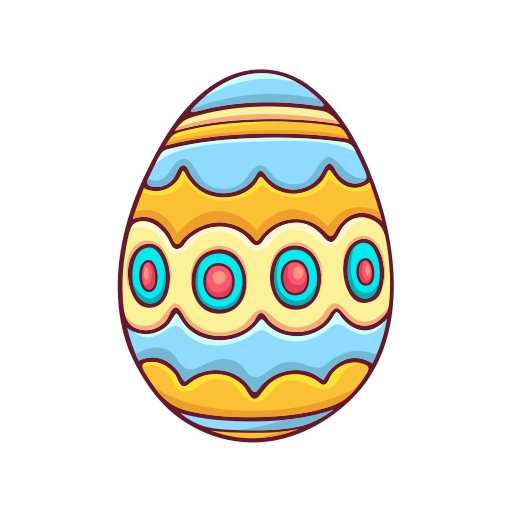 Easter egg Stickers - Free holidays Stickers