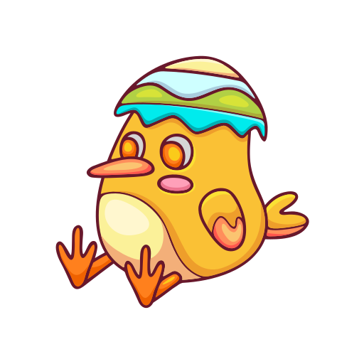 poussin gratuit sticker