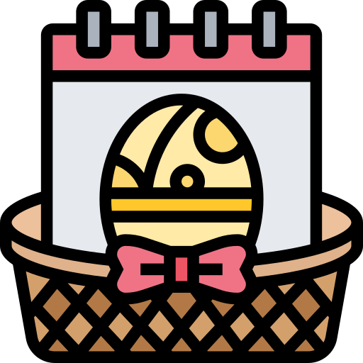 día de pascua icono gratis