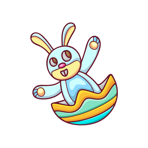 conejo de pascua gratis sticker