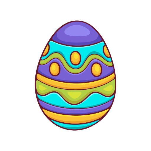 Easter egg Stickers - Free holidays Stickers