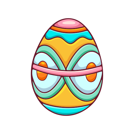 el huevo de pascua gratis sticker