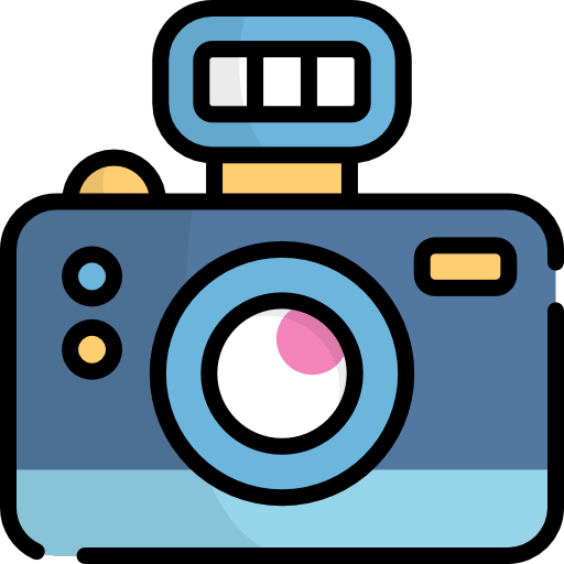 Camera Kawaii Lineal color icon