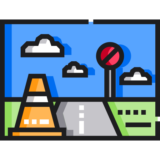 la carretera icono gratis