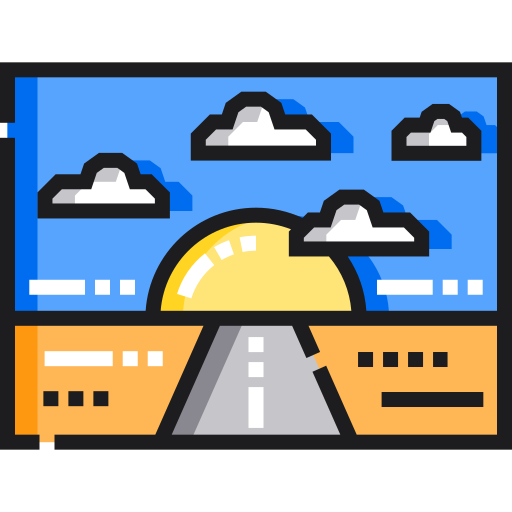 estrada grátis ícone