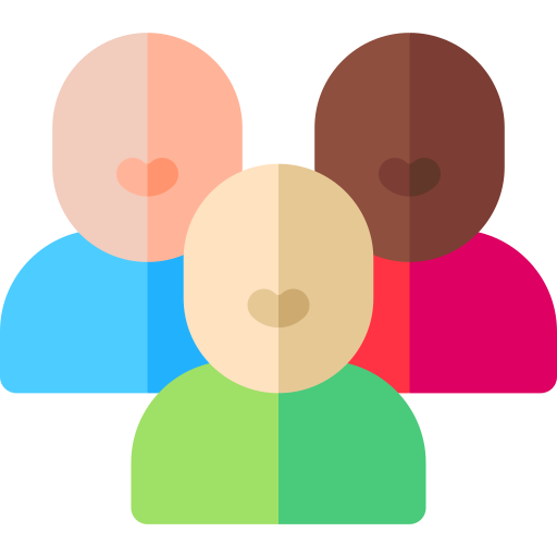 Friends Basic Rounded Flat icon