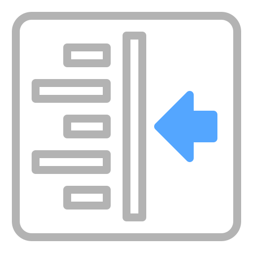 alinear icono gratis