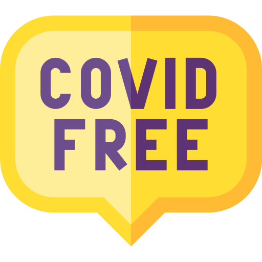 libre de covid icono gratis