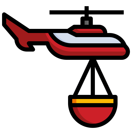 Helicopter Generic Outline Color icon