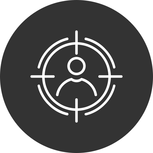 público objetivo icono gratis