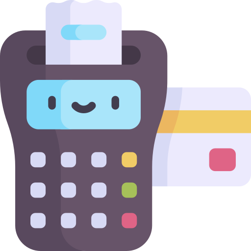 Pos terminal Kawaii Flat icon