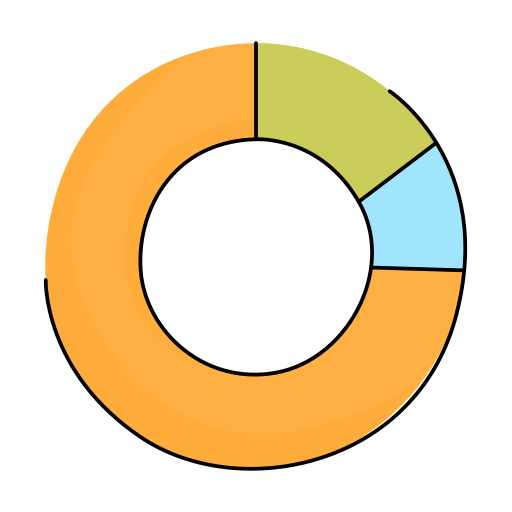 gráfico circular gratis sticker