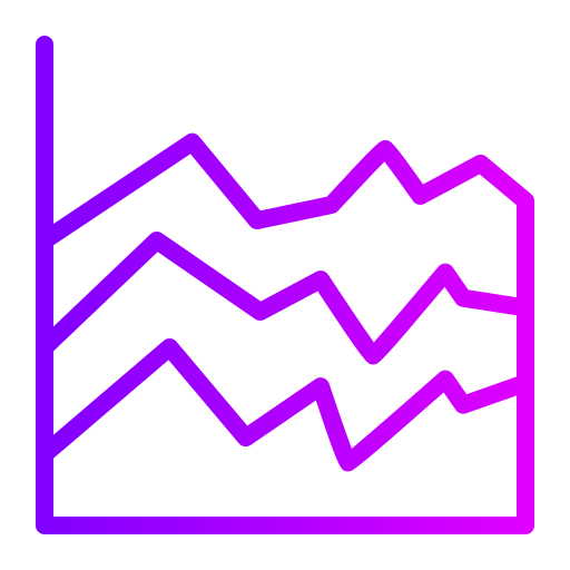 gráfico de linea icono gratis