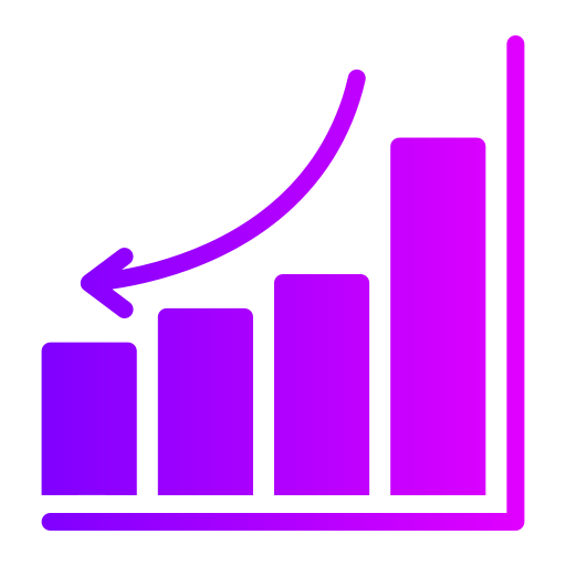 Loss Generic Flat Gradient icon