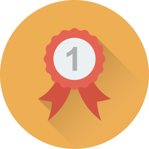 Ribbon badge free icon