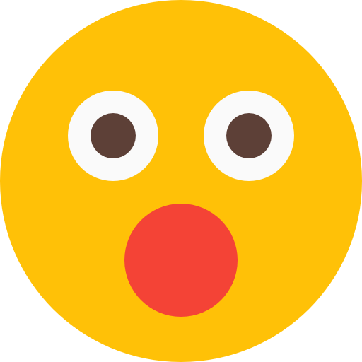 Shocked - free icon