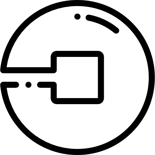 Uber free icon Uber free icon