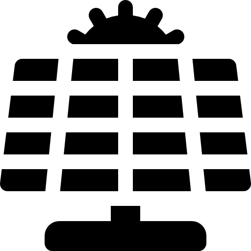 panel solar icono gratis