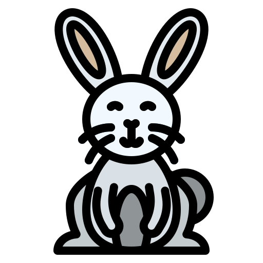 conejo de pascua icono gratis