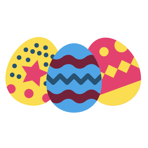 huevos de pascua icono gratis