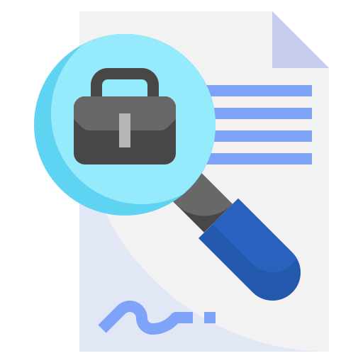 búsqueda de trabajo icono gratis