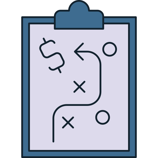 estrategia de negocios icono gratis