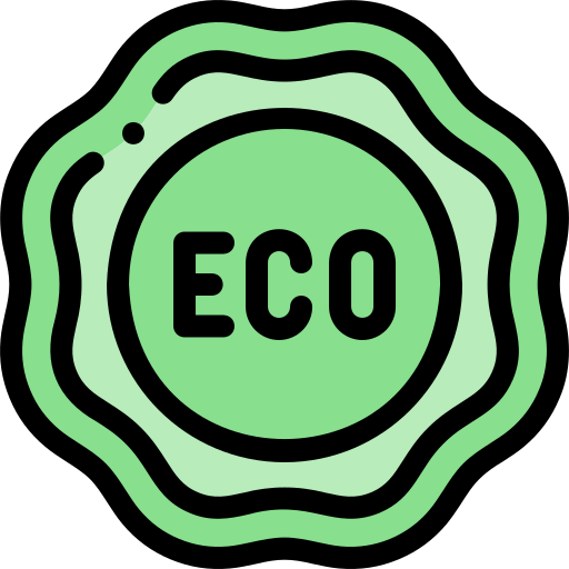 etiqueta ecológica icono gratis