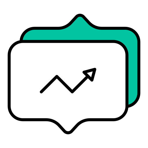 Line chart free icon