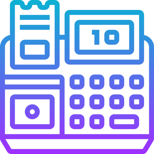 caja registradora icono gratis