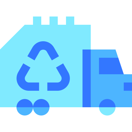 Recycling truck Basic Sheer Flat icon