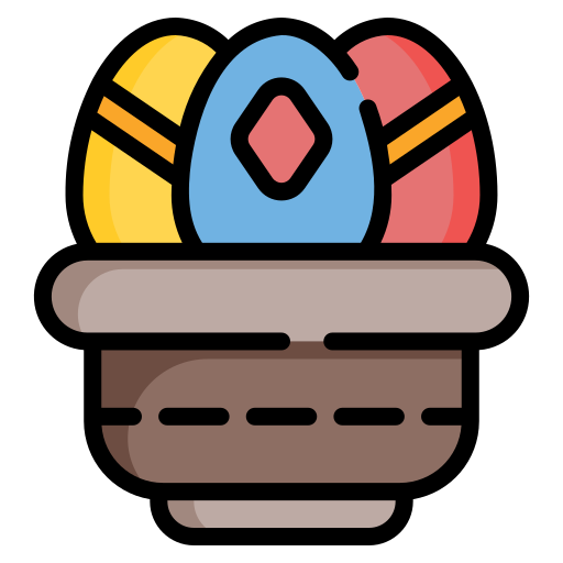 huevos de pascua icono gratis