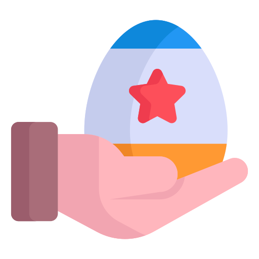 el huevo de pascua icono gratis