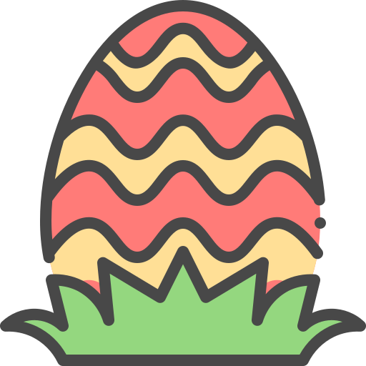 el huevo de pascua icono gratis