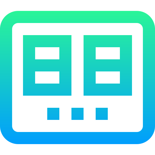 Air conditioner Super Basic Straight Gradient icon