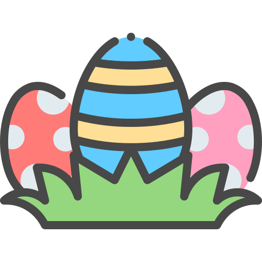 huevos de pascua icono gratis