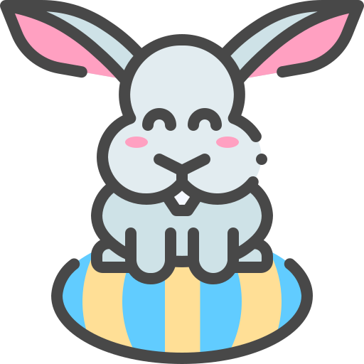 conejo de pascua icono gratis